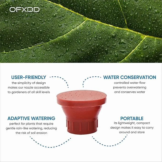 6 Pcs Bottle Top Waterers - Portable Dog Shower Outdoor - Bottle Cap Sprinkler - Bottle Shower Head for Road, Travel, Camping & Hiking, Plastic