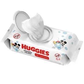 Baby Wipe Huggies® Simply Clean® Soft Pack Unscented 64 Count - Kimberly Clark  Mfr# 48750