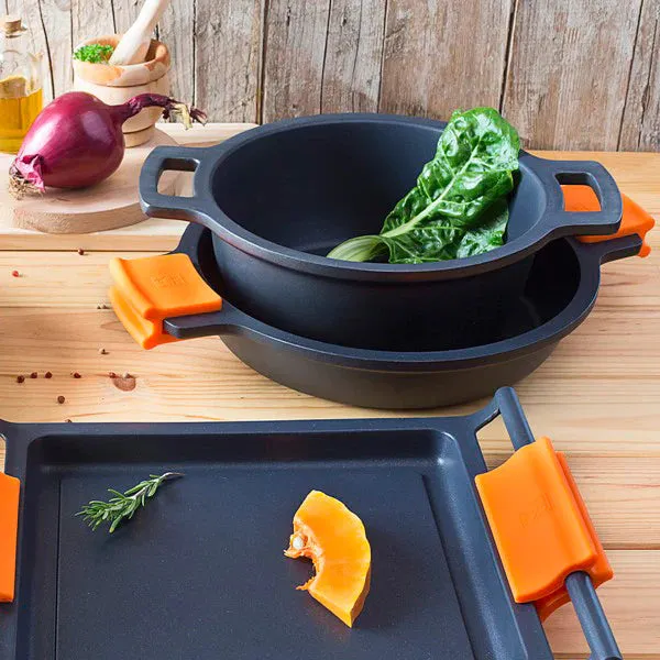 Batería de cocina 6 piezas Efficient con parrilla