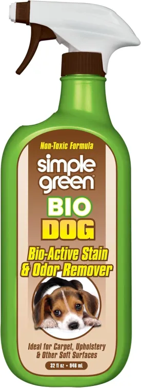 Bio Active Stain & Odor Remover for Pet & Carpet- Pet & People Safe - 32oz Spray