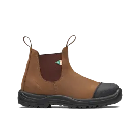 Blundstone Work & Safety Series, Rubber Toe Cap Saddle Brown #169