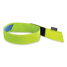 Chill-its 6705ct Cooling Pva Hook And Loop Bandana Headband, One Size Fits Most, Lime, Ships In 1-3 Business Days