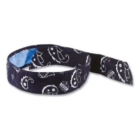 Chill-its 6705ct Cooling Pva Hook And Loop Bandana Headband, One Size Fits Most, Navy Western, Ships In 1-3 Business Days