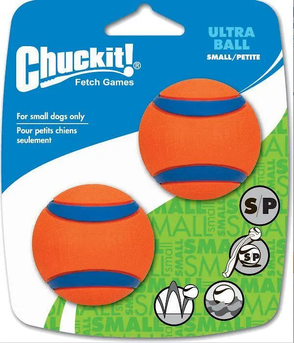 Chuckit! Ultra Ball Dog Toy (Small 2-pack)