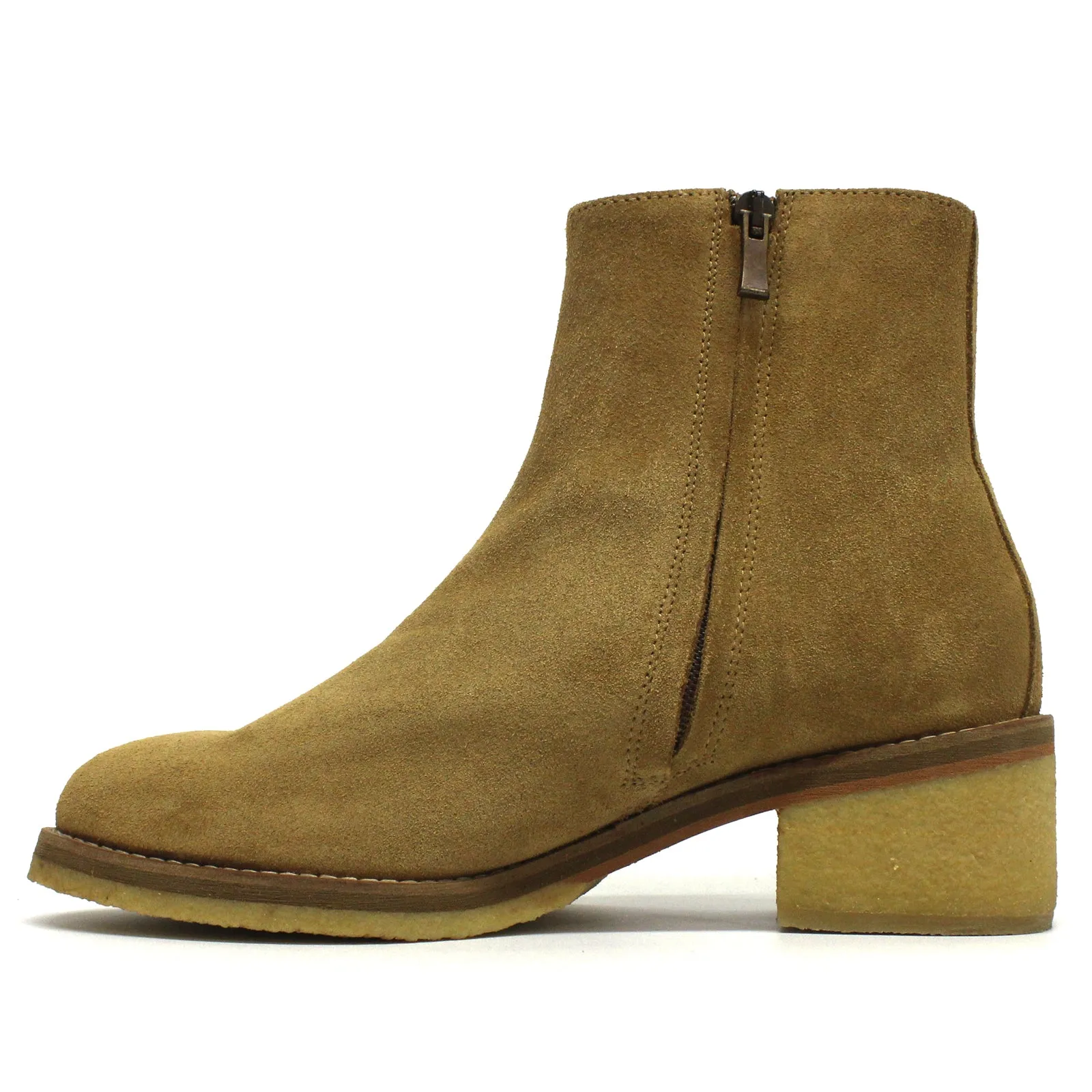 Clarks Originals Amara Crepe Suede Leather Women's Heeled Ankle Boots