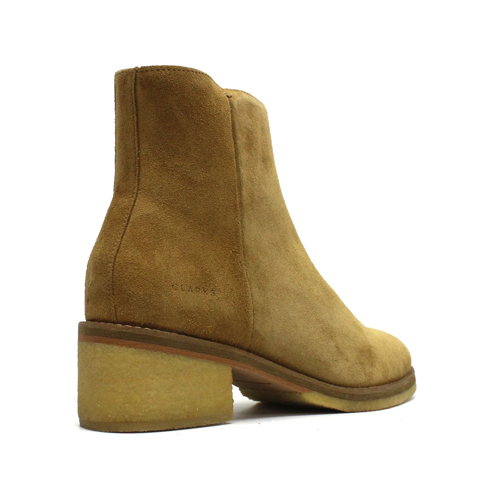 Clarks Originals Amara Crepe Suede Leather Women's Heeled Ankle Boots