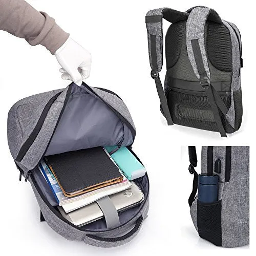 Coolbell 17.3 Inch Laptop Backpack With Usb Charging Port Function / Multi-Compartment Travel