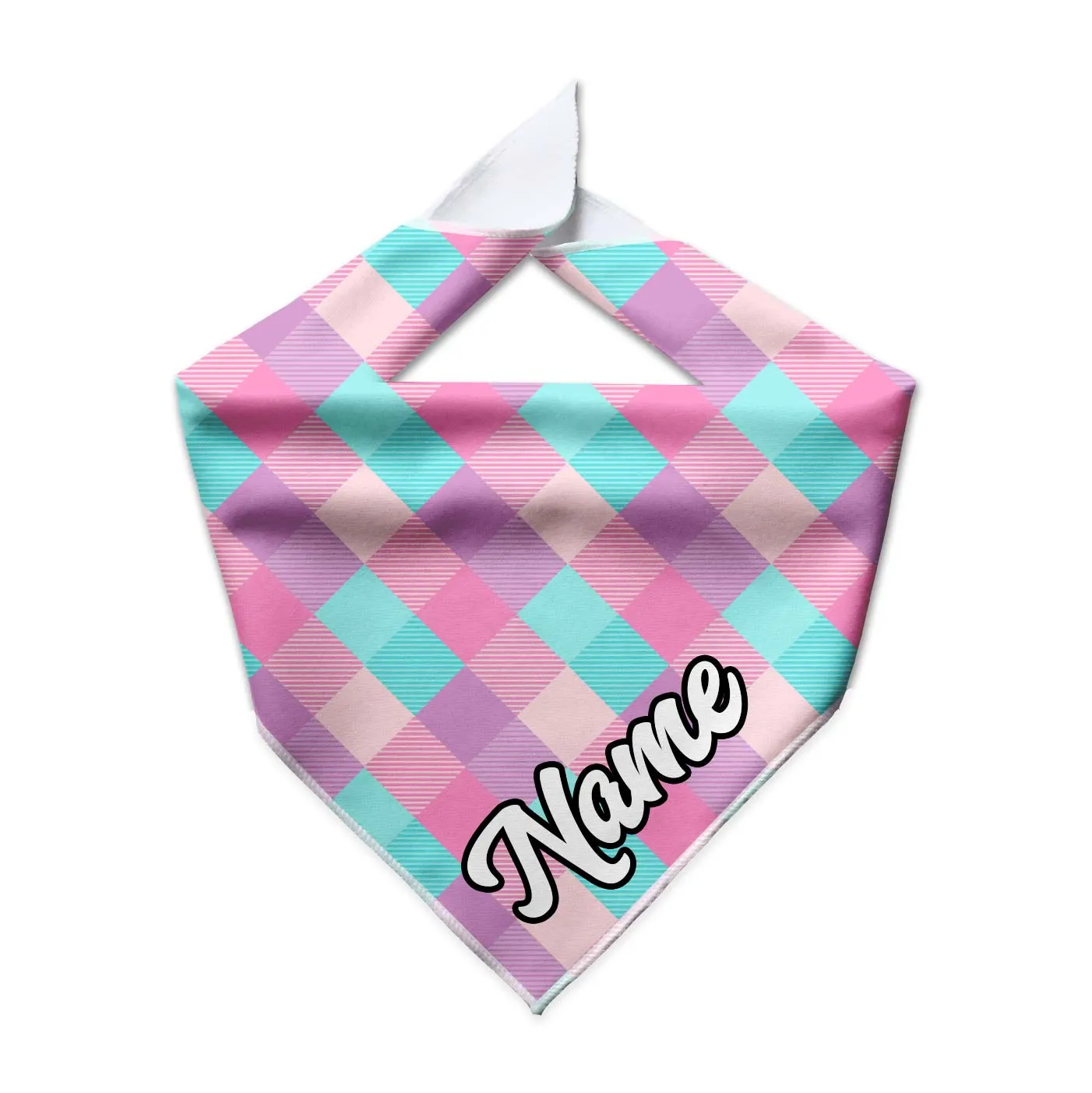Cupid Plaid Cooling Dog Bandana