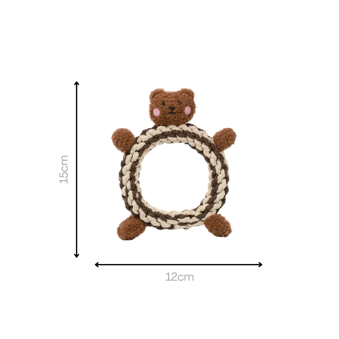 Daisy and Jasper Squeaky Plush Rope Toys