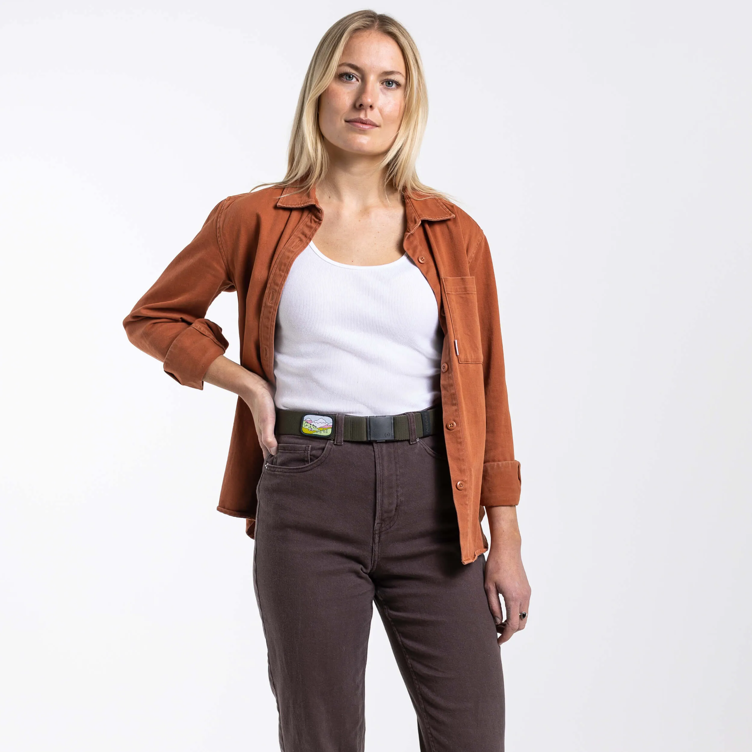 Earthling Belt in Ivy Green