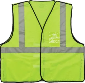 Ergodyne GloWear 8216BA ANSI High Visibility Breakaway Reflective Safety Vest with ID Badge Holder, Lime, Large/X-Large