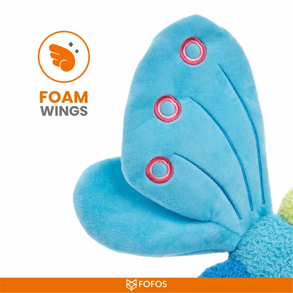 FOFOS Jumbo Butterfly Plush Toy for Dogs (Blue)