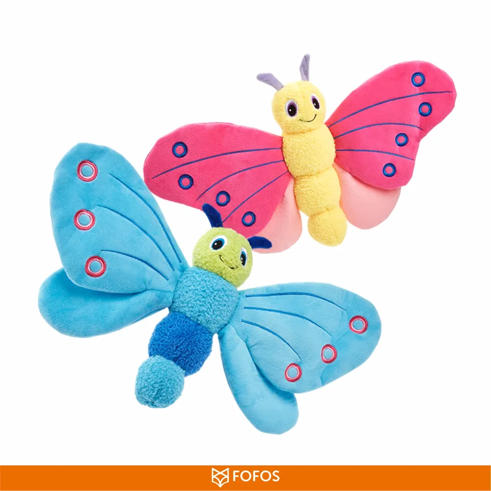 FOFOS Jumbo Butterfly Plush Toy for Dogs (Blue)