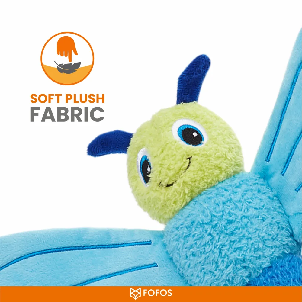 FOFOS Jumbo Butterfly Plush Toy for Dogs (Blue)
