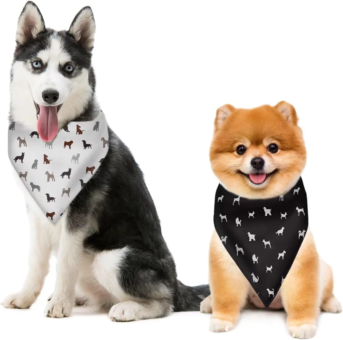 Forchrinse Colorful Flower Dog Bandana Pet Triangle Scarf Accessories Puppy Kerchief Polyester Fabric Dog Scarf Bib Medium