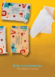 Forest Family Series Wet Wipes (20 Wipes×5 Packs)