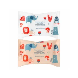 Forest Family Series Wet Wipes (20 Wipes×5 Packs)