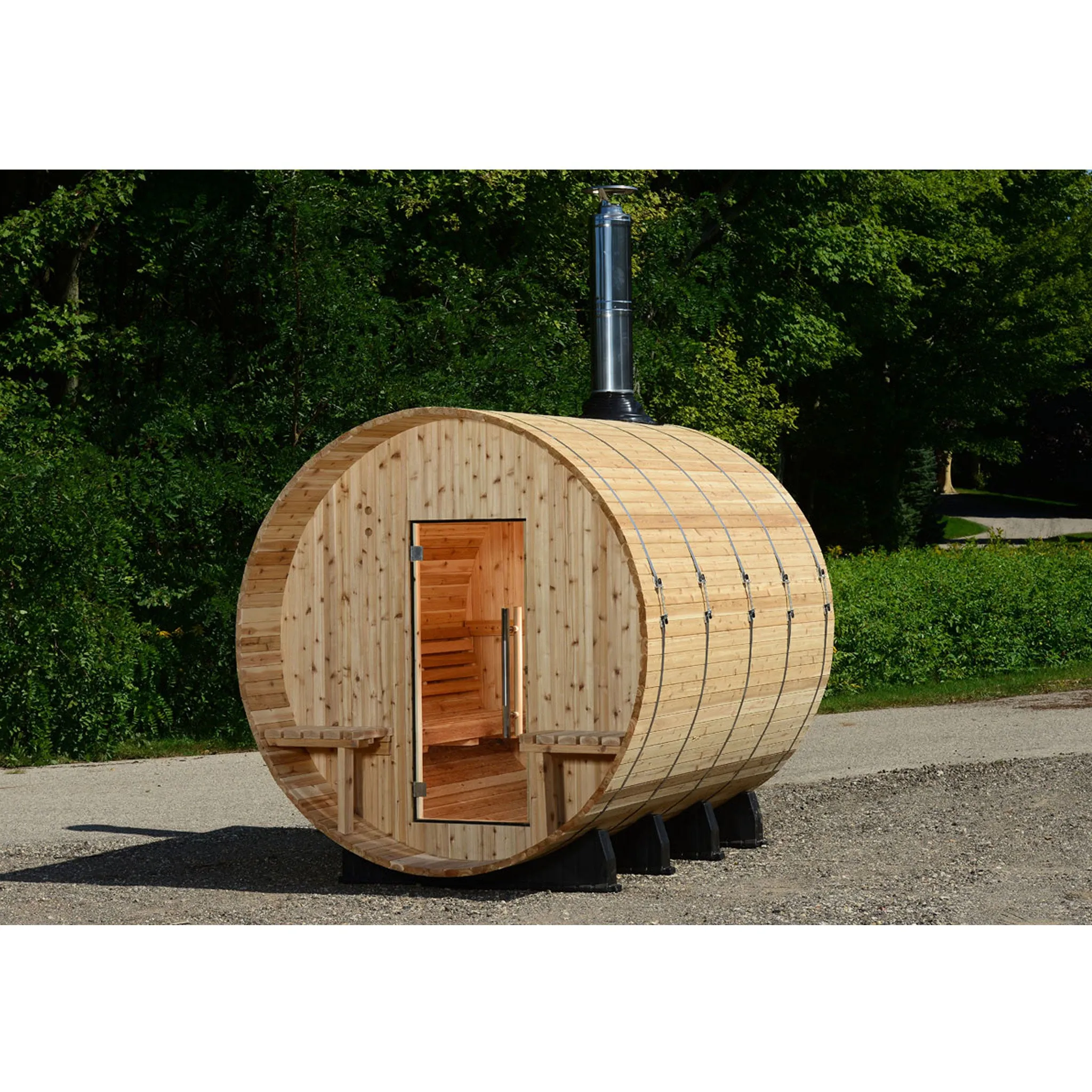 Grandview 4-6 Person Canopy Barrel Sauna