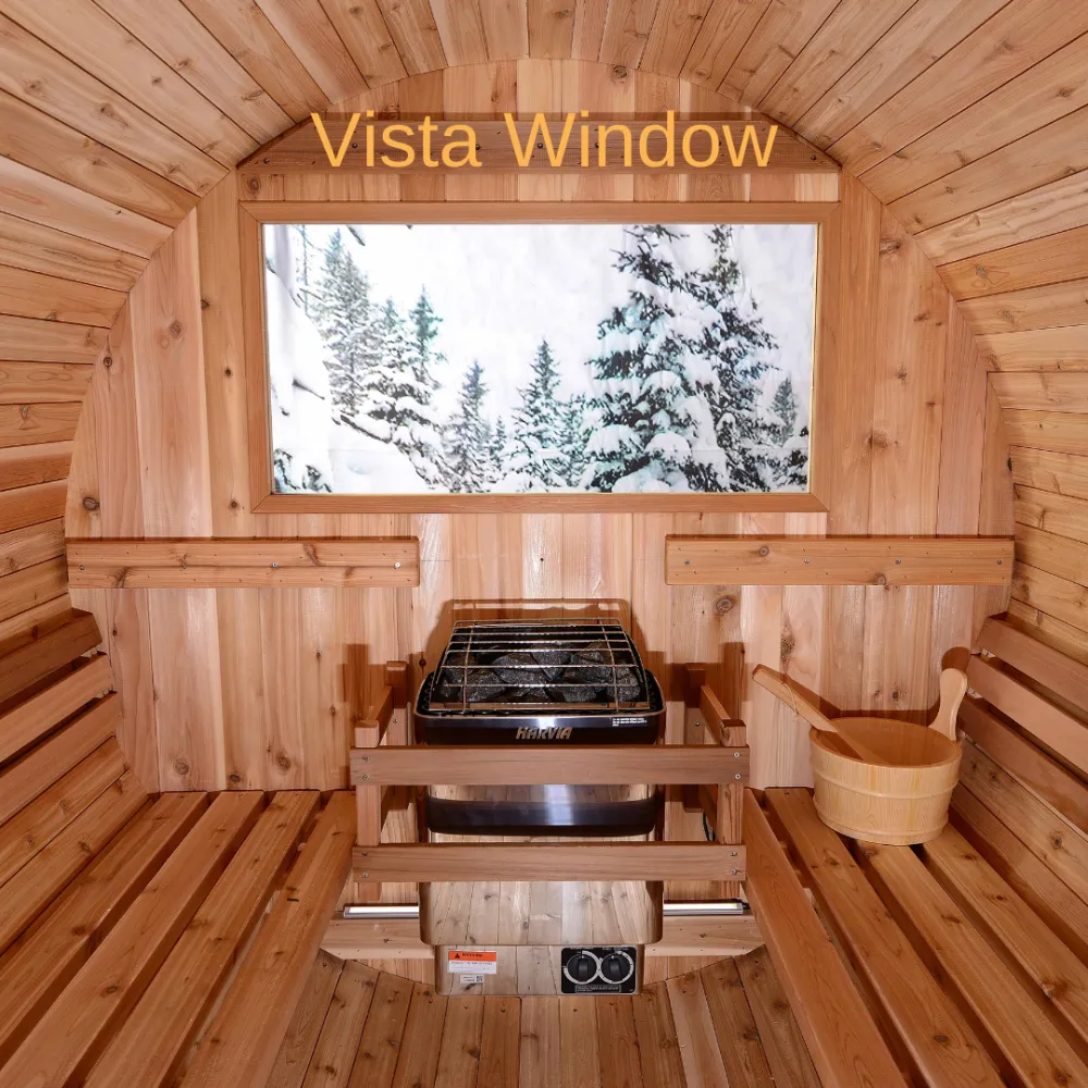 Grandview 4-6 Person Canopy Barrel Sauna