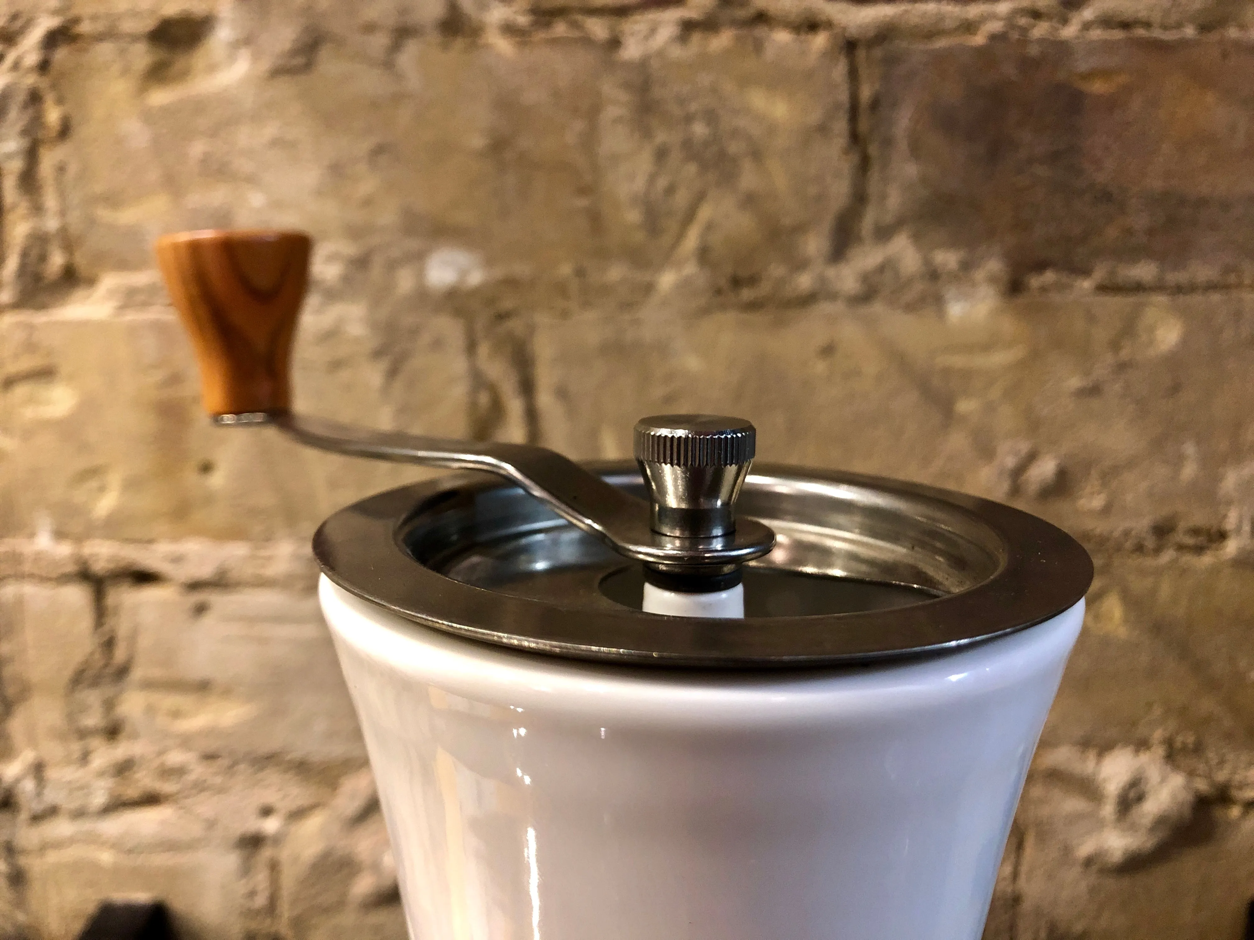Hario Ceramic Coffee Mill Wood MCW-2-OV