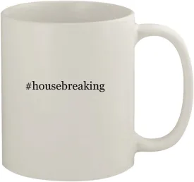 #housebreaking - 11oz Ceramic White Coffee Mug, White