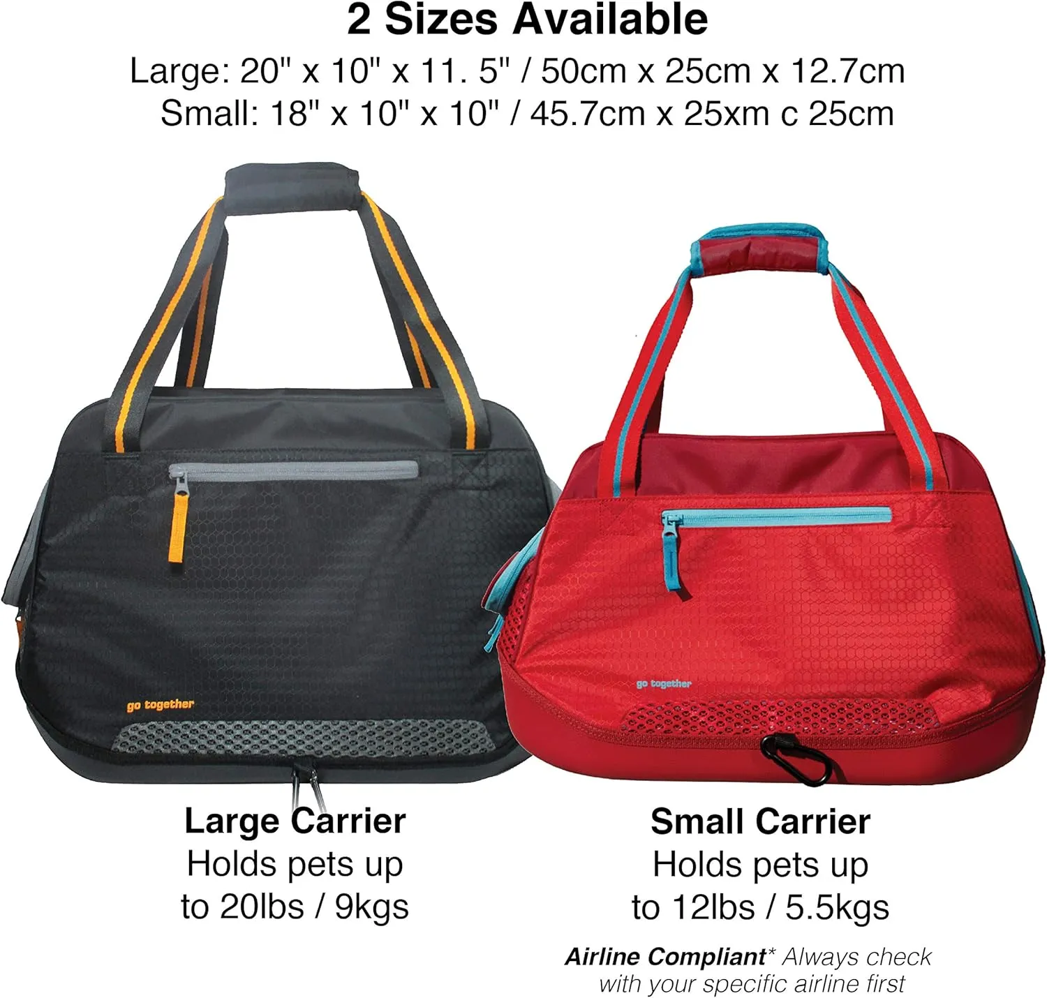 Kurgo Explorer Dog Carrier, Soft Sided Pet Carrier Bag, Duffle Bag Carrier for Dogs, Water-Resistant, Airline Compliant, Wander, Metro, & Explorer Carriers, for Cats & Small Dogs
