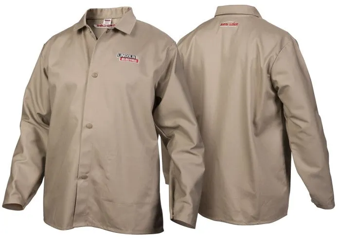 Lincoln Khaki Traditional FR Cloth Welding Jacket K3317