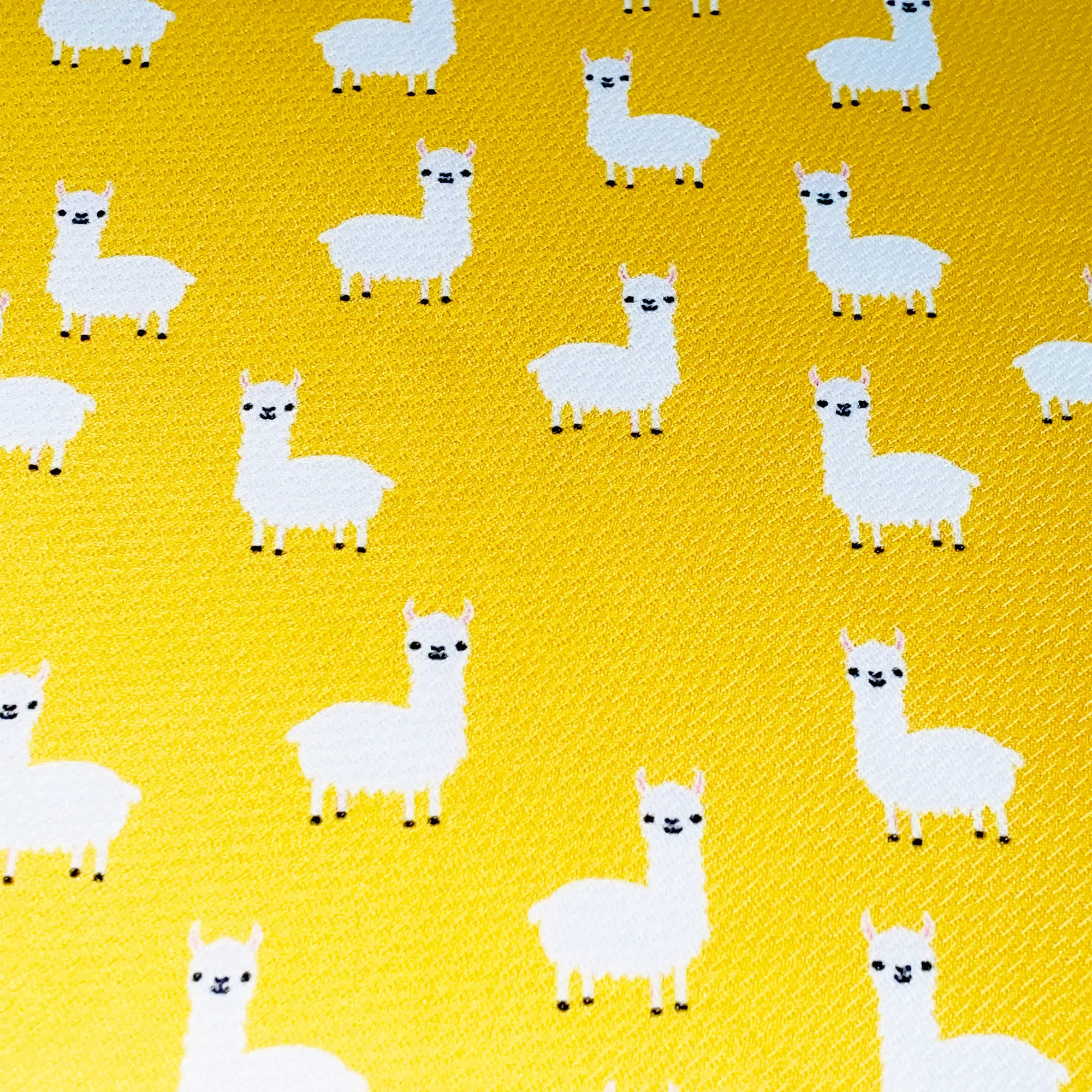 Llama Yellow Tie On Dog Bandana