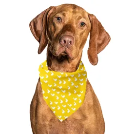 Llama Yellow Tie On Dog Bandana