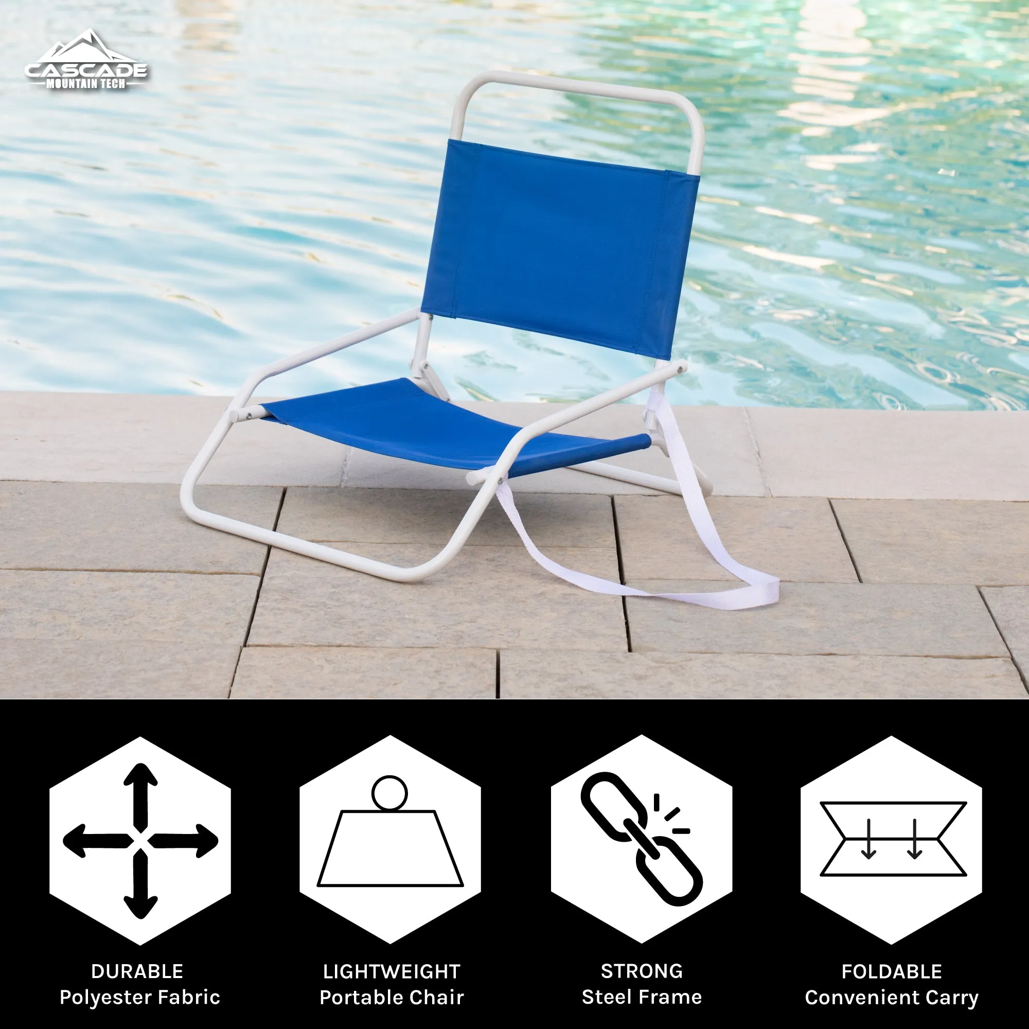 Low Profile Beach Chair (2-Pack)