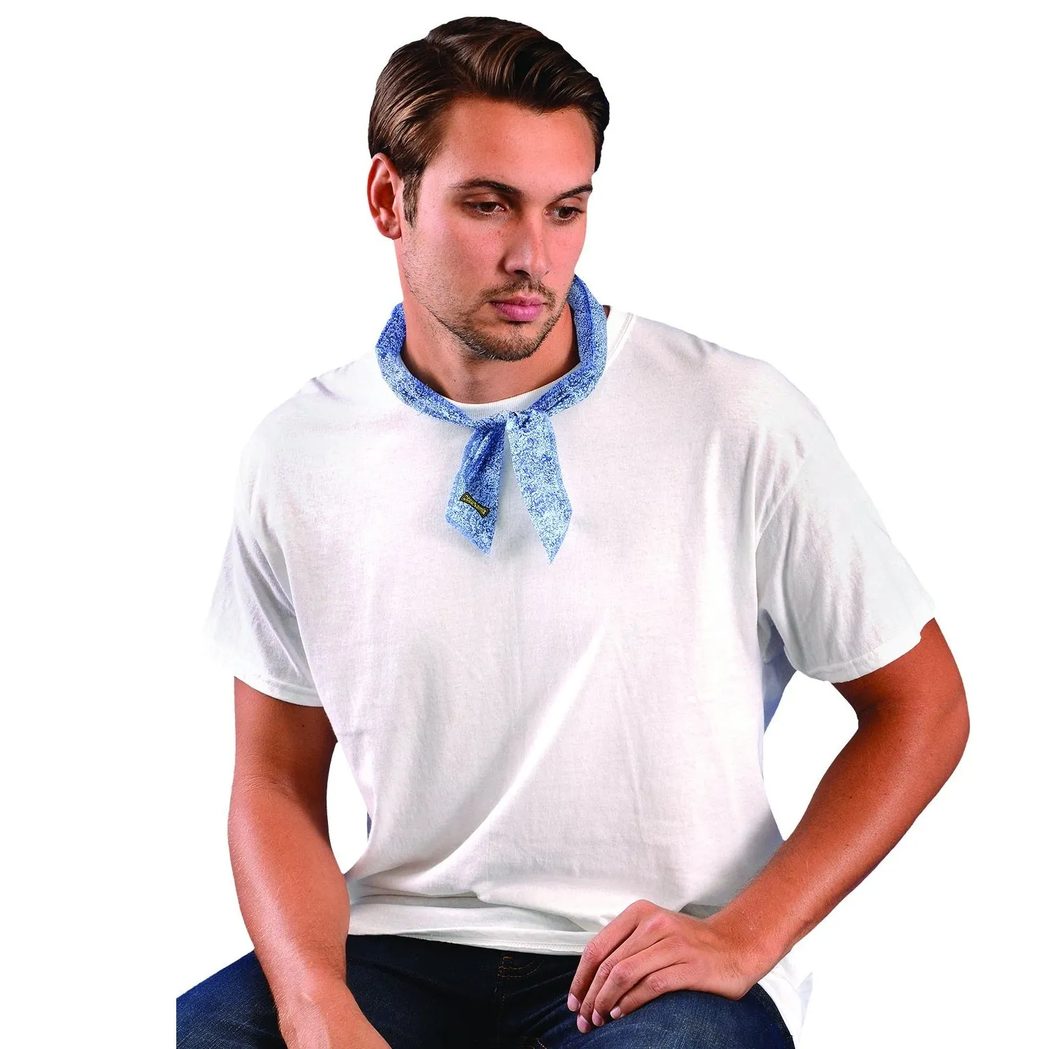 Occunomix 940 MiraCool Head / Neck Cooling Bandana with Super Absorbent Polymer Crystals