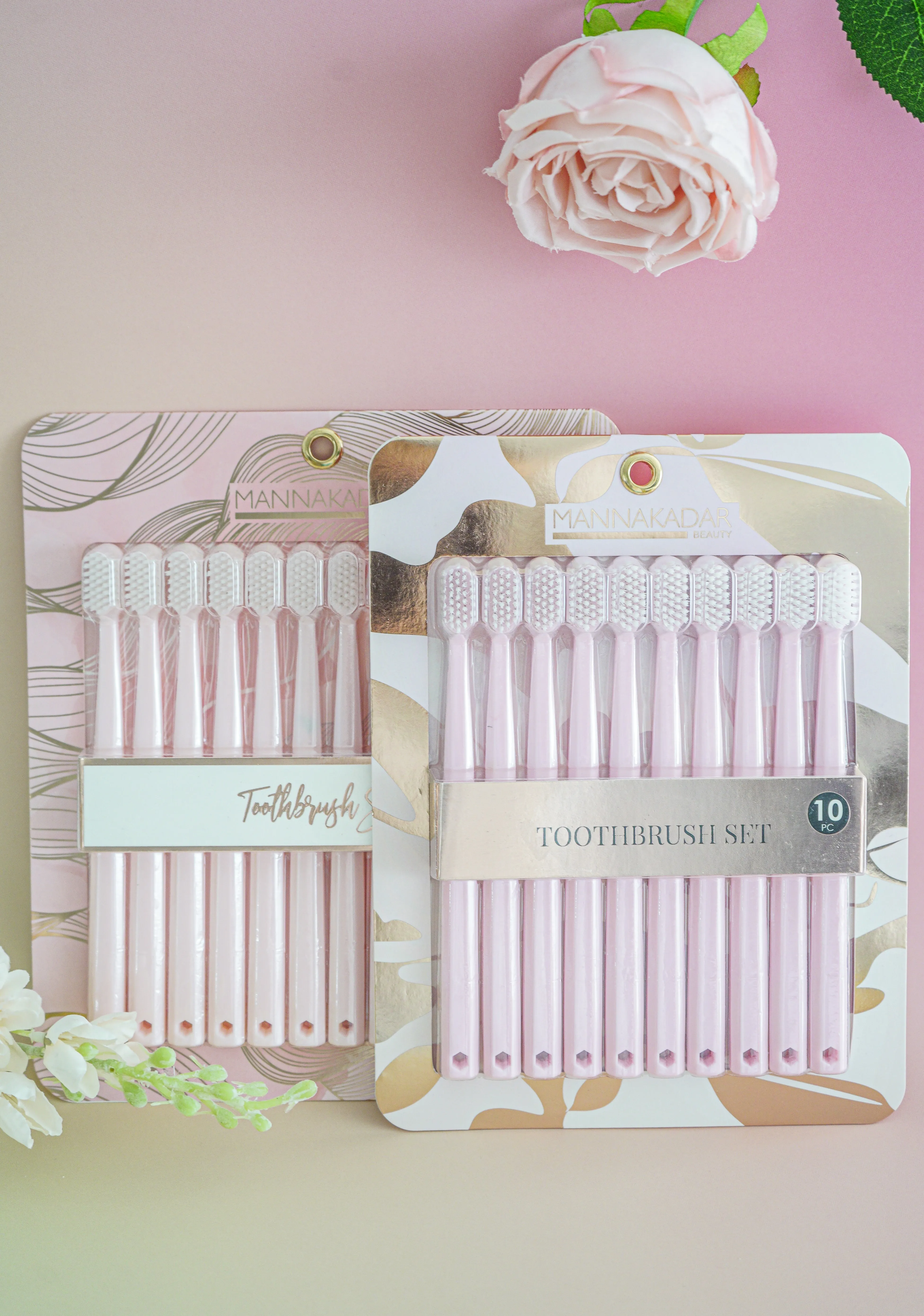 Pink Toothbrush Set - 10pc