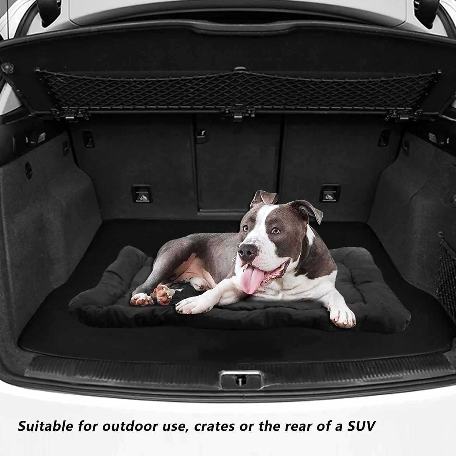 Portable Dog Bed | Water - Safe & Foldable Pet Mat for Travel/Camping/Car | All - Season Outdoor Dog Bed with Soft Handles | Simple to Maintain & Sturdy (Grey)