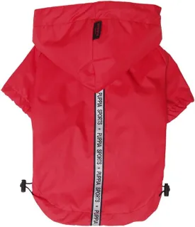 Puppia Authentic Base Jumper Raincoat, Small, Red