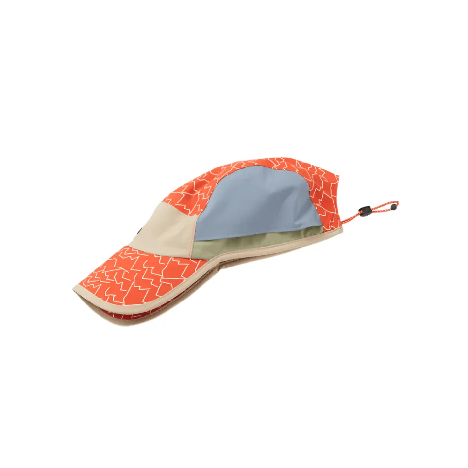 Sealskinz Poringland Waterproof Foldable Peak Printed Hiking Cap in Orange