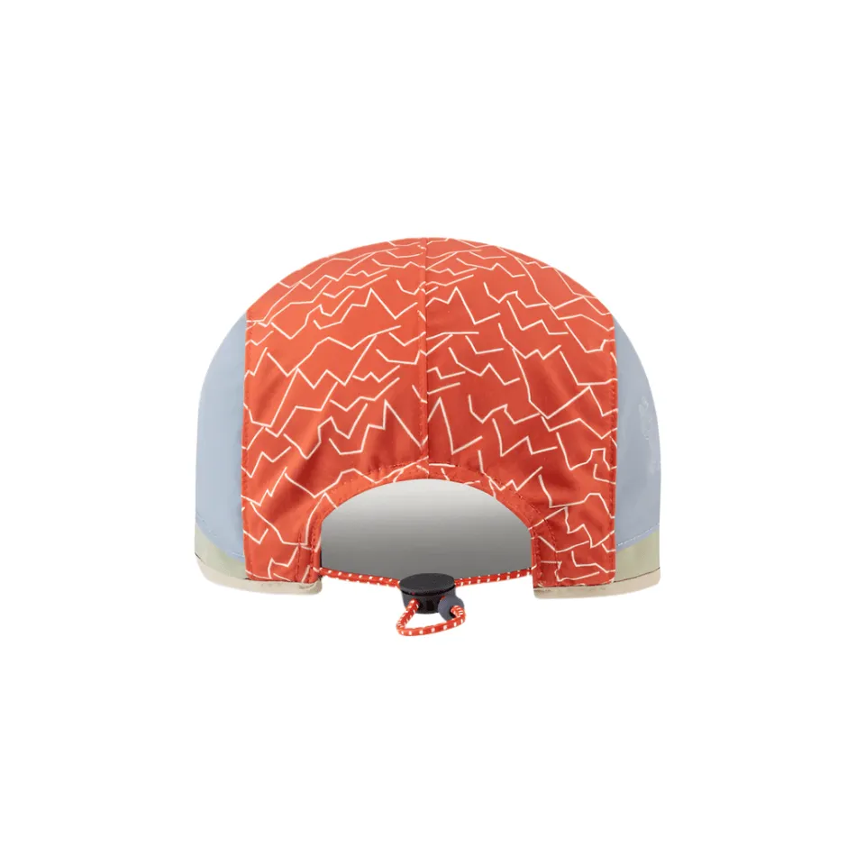 Sealskinz Poringland Waterproof Foldable Peak Printed Hiking Cap in Orange