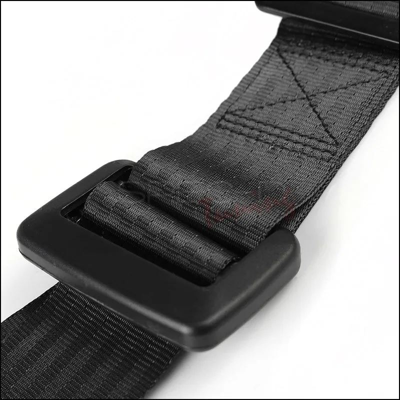 Spec-D 4-Point Buckle Racing Seat Belt Harness (Pair) Black / Green / Red / Blue
