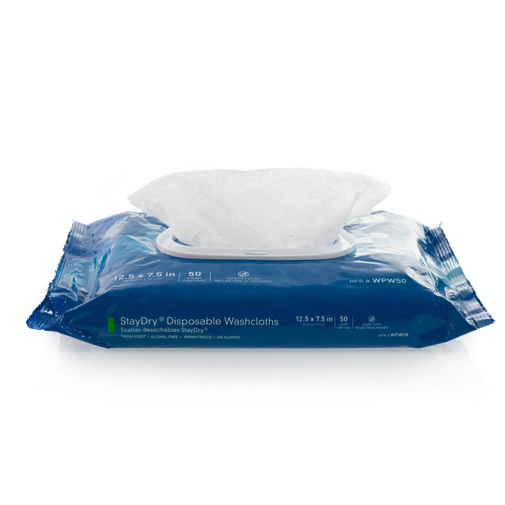 StayDry Personal Wipe 7-1/2 X 12-1/2 Inch Soft Pack Aloe / Vitamin E Scented Case of 600