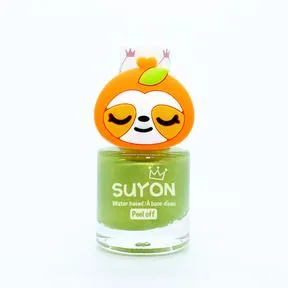 Suyon Peel Off Kids Nail Polish - Sloth, Pearl Green