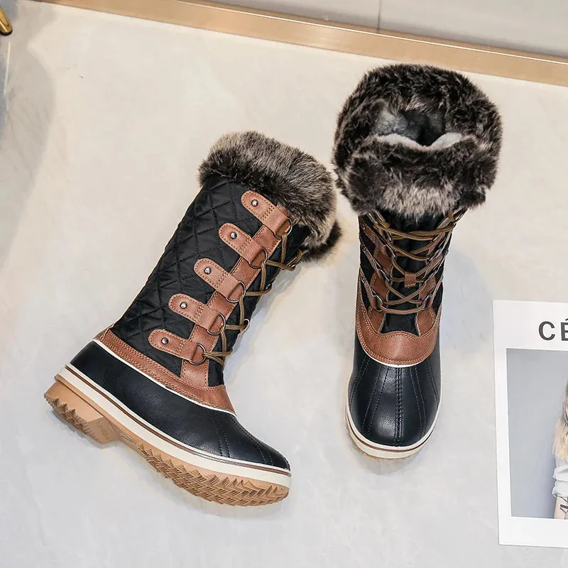 Thick Fur Non-slip Waterproof Snow Boots