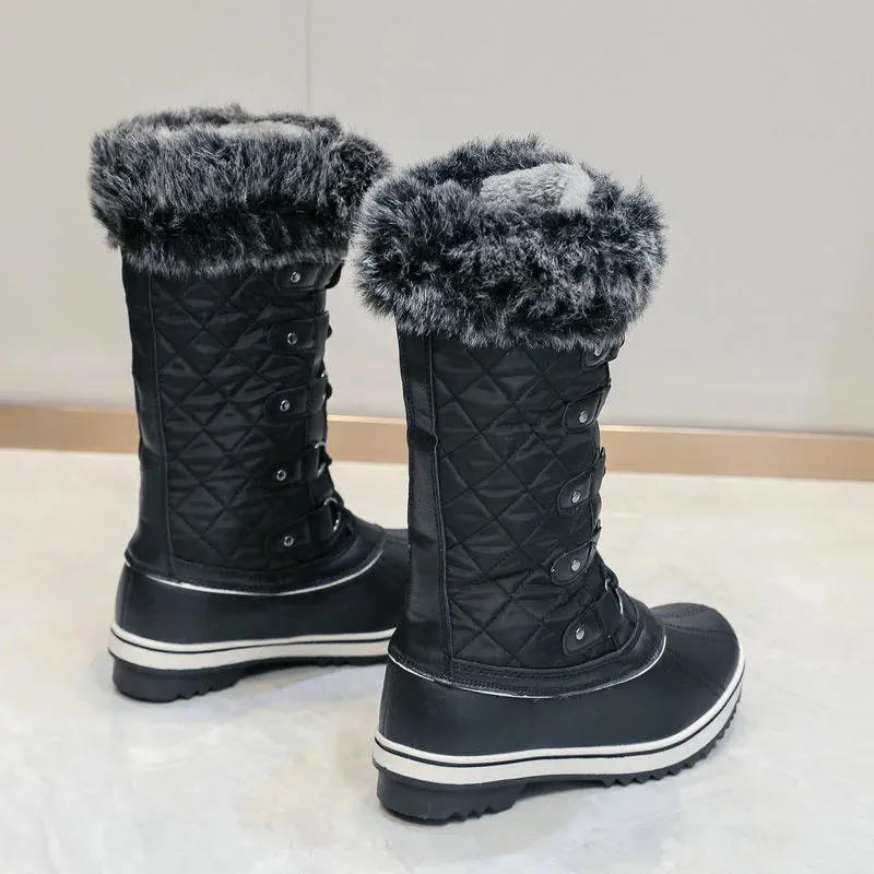 Thick Fur Non-slip Waterproof Snow Boots