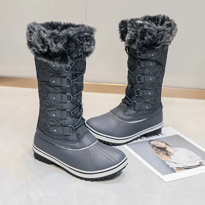 Thick Fur Non-slip Waterproof Snow Boots