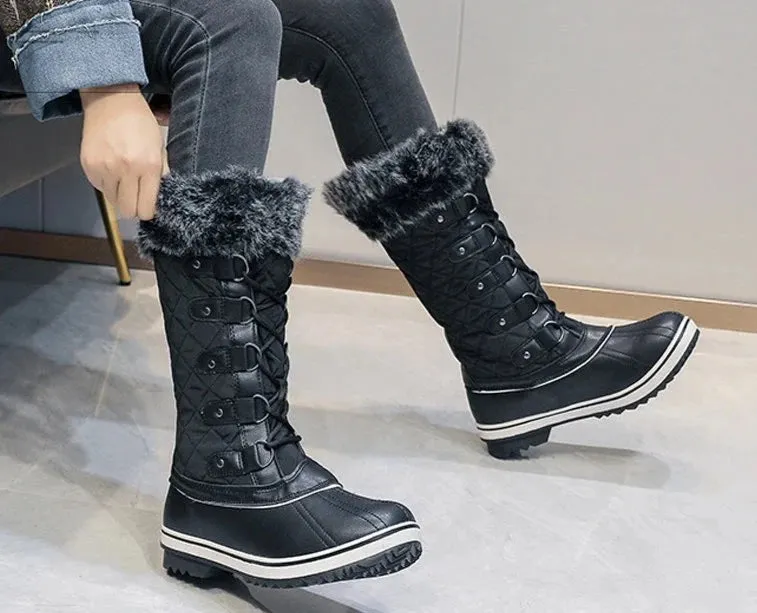 Thick Fur Non-slip Waterproof Snow Boots