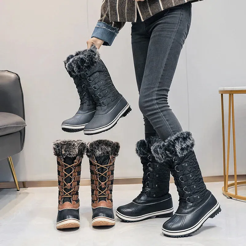 Thick Fur Non-slip Waterproof Snow Boots