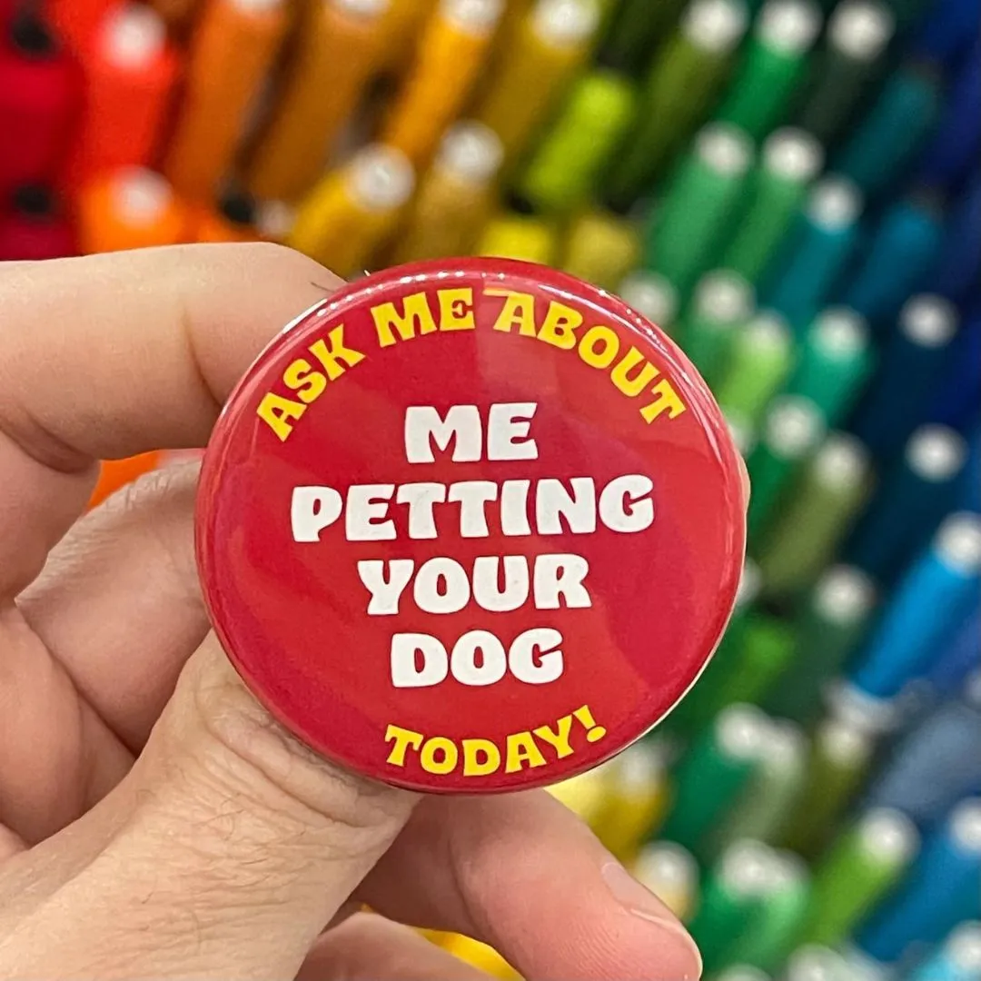 WFO Petting Your Dog Button