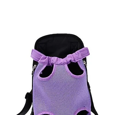 XL 41*25cm gray Outdoor portable pet bag, breathable Mesh backpack for cats and dogs AZ19606