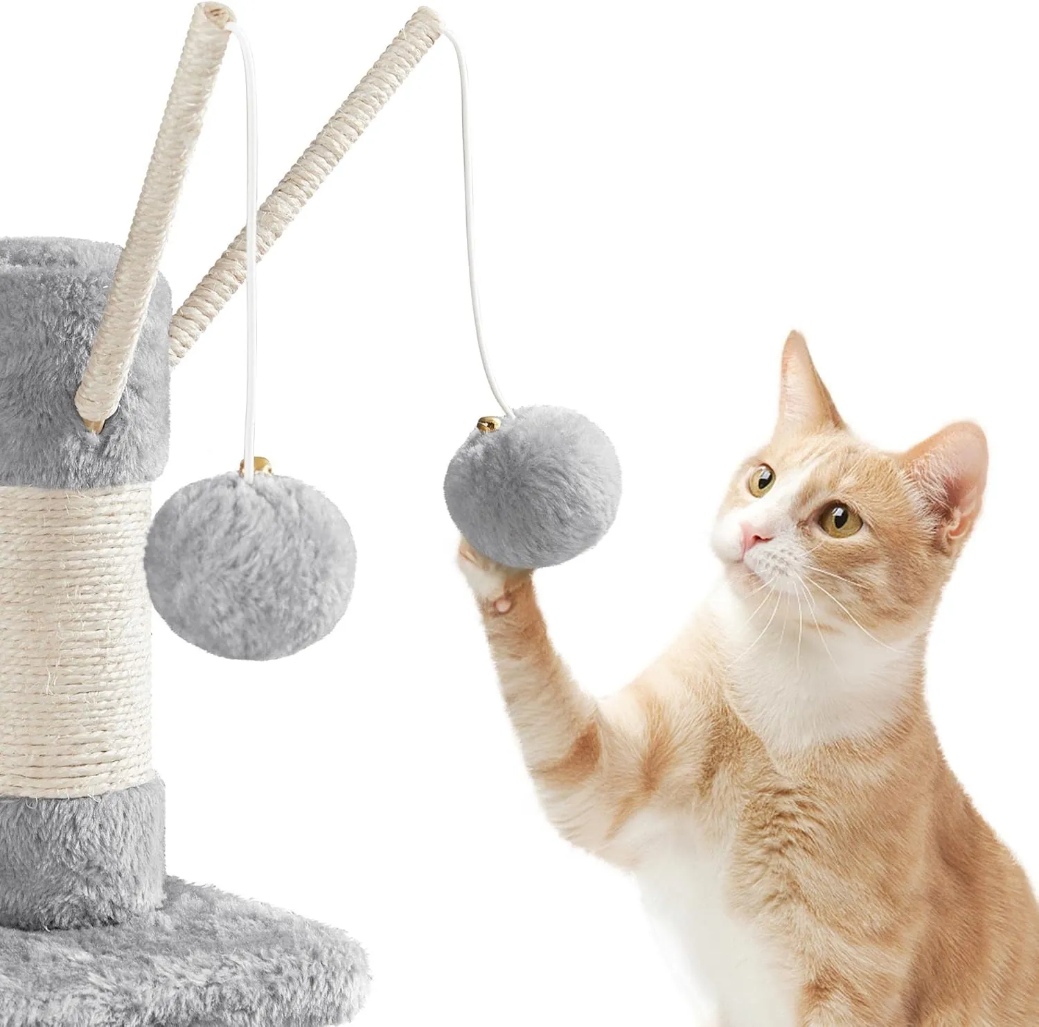 Yaheetech Cat Tree, 67in Large Cat Tower for Indoor Cats, Multi-Level Scratching Post with 3 Cat Teaser Sticks & Condo, Cat Activity Center, Play Tower, Pet House Furniture w/Perch, Hammock, Basket